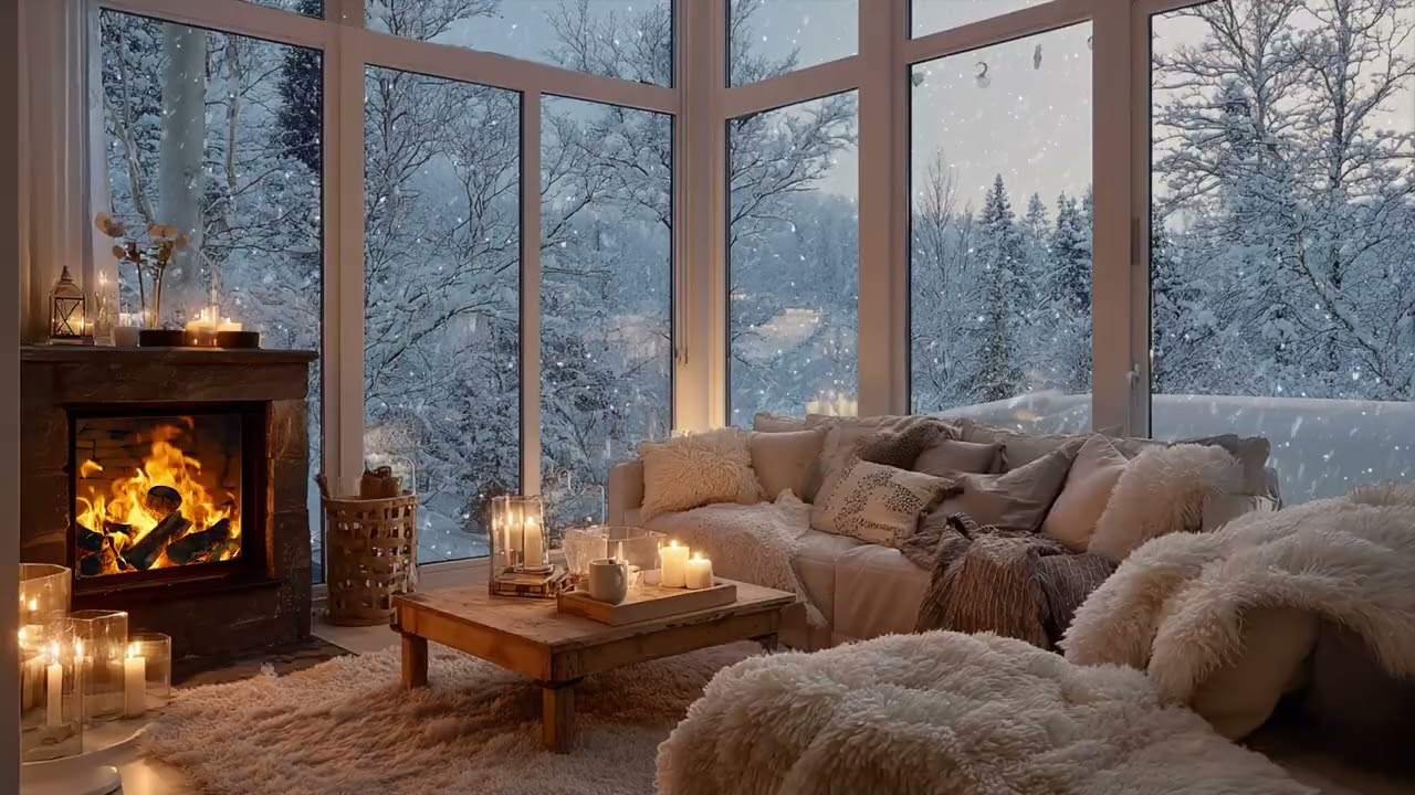 Quiet Winter Presence Filling the Room Allowing Thoughts 📖 to Slow and Settle