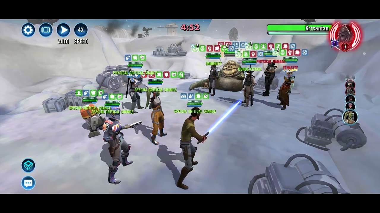 SWGOH (Phoenix Max omi vs jabba team)-Squad  Arena. #starwars #swgoh
