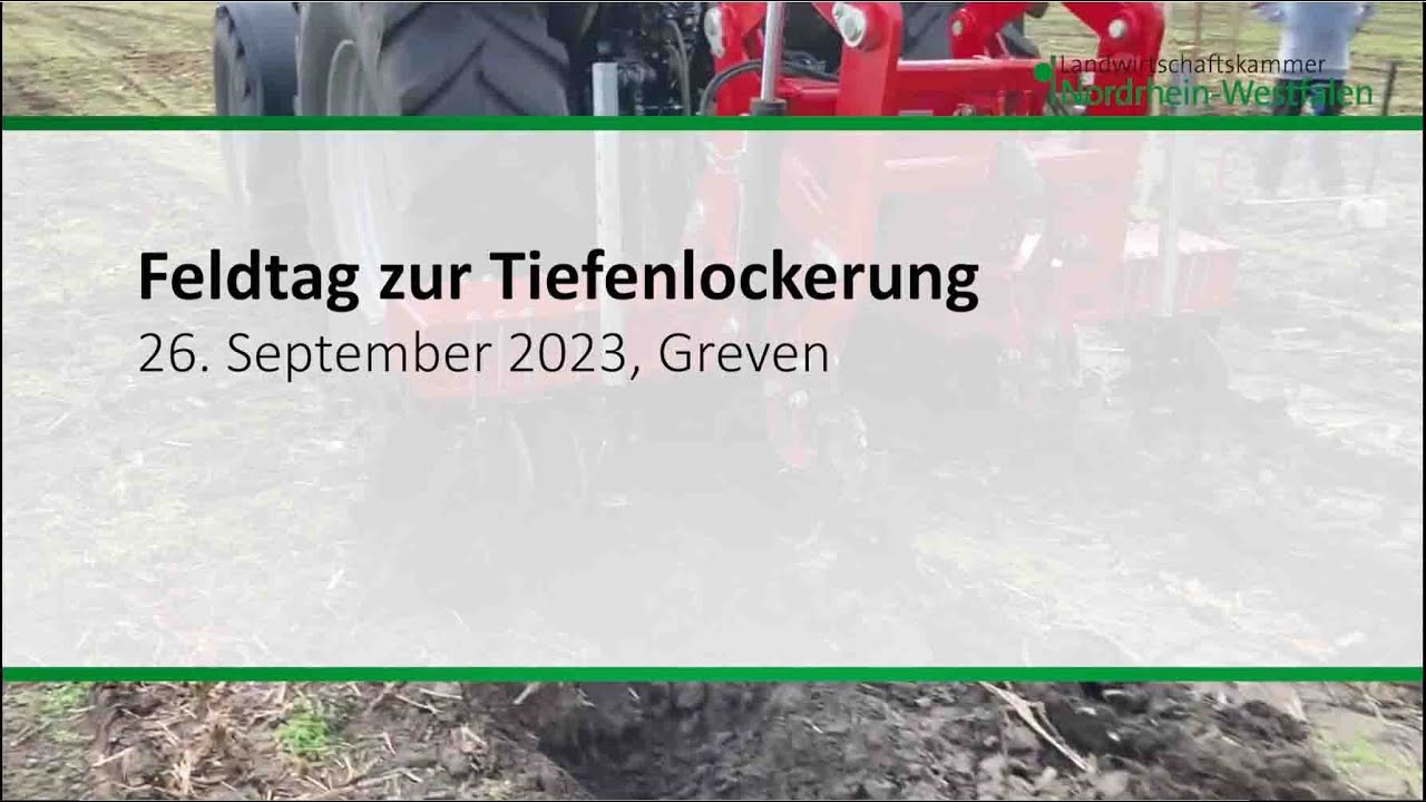 Feldtag Tiefenlockerung
