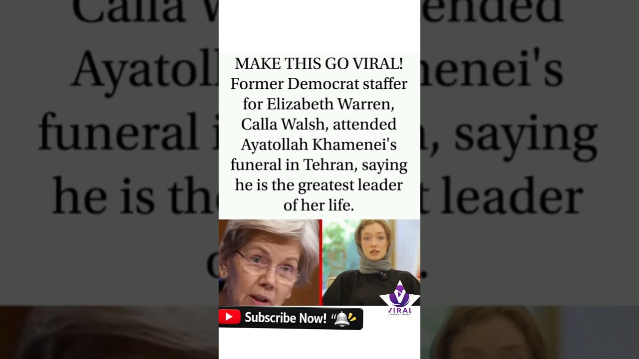 Viral Moment: Former staffer for Senator Elizabeth#Breaking #Politics #News #America #Iran