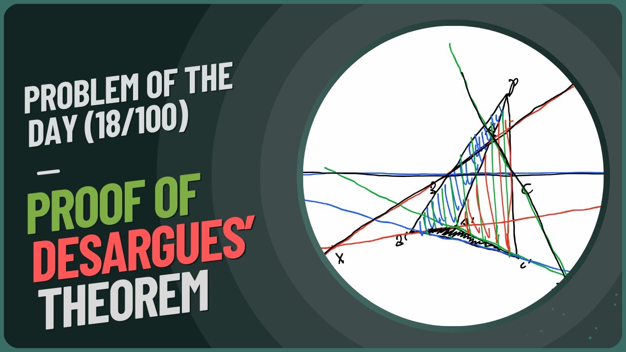 Problem of the Day | Proof of Desargues' Theorem | DAY 18/100
