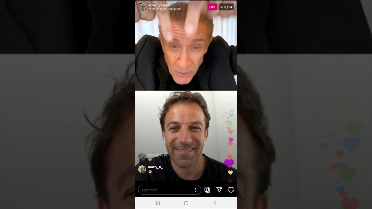 EZIO GREGGIO e DEL PIERO-parlare per legenda come BAGGIO ZIDANE....