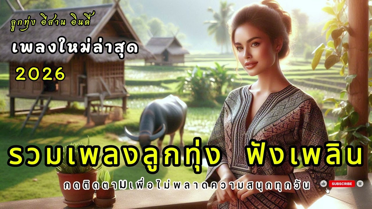 เพลงลูกทุ่งเพราะๆ 2026  คนไกลบ้าน ฟังเพลิน ฟังสบาย ในวันทำงาน เพลงใหม่ล่าสุด เติมกำลังใจ