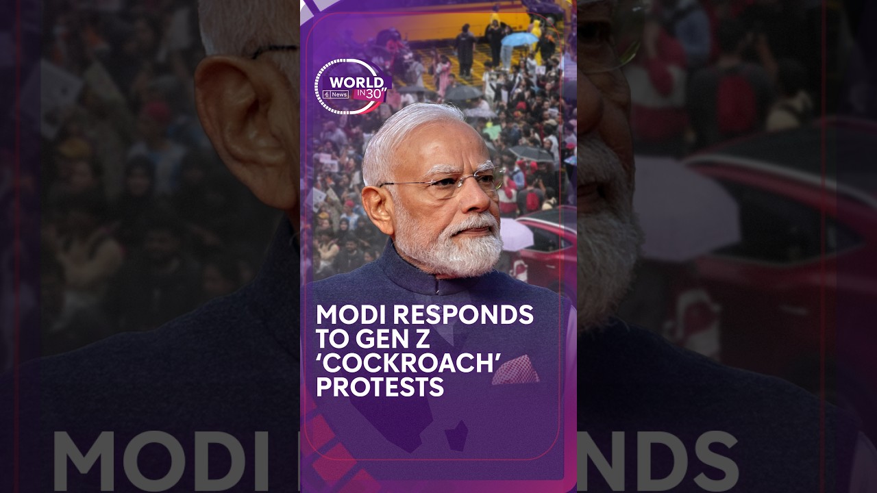 Modi responds to Gen Z 'cockroach' protests