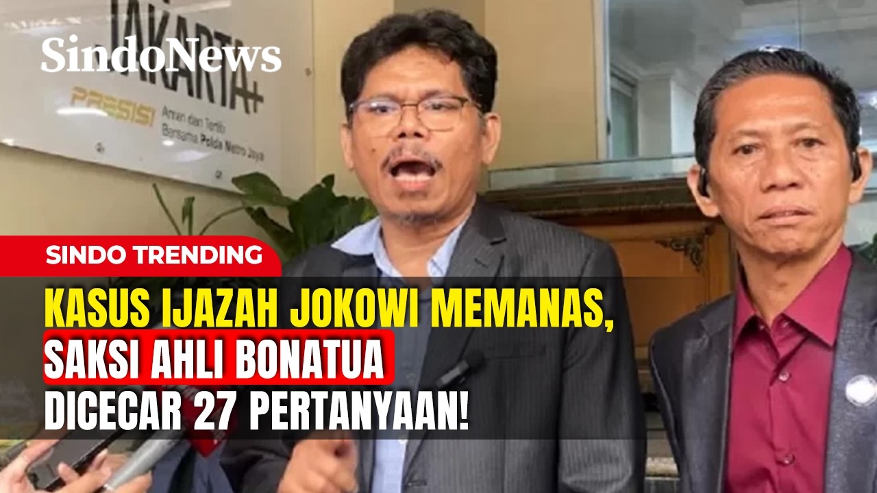 Kasus Ijazah Jokowi Memanas! Saksi Ahli Dicecar 27 Pertanyaan di Polda | Sindo Trending | 11/02