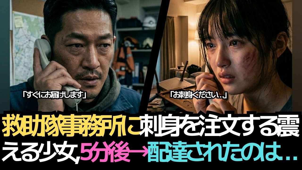 民間救助隊の事務所に刺身を注文するみすぼらしい少女。5分後→届けられたのは「破滅」だった。