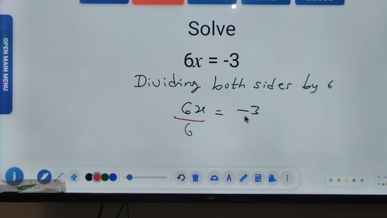 Linear Equations in One Variable for class 8 and 9