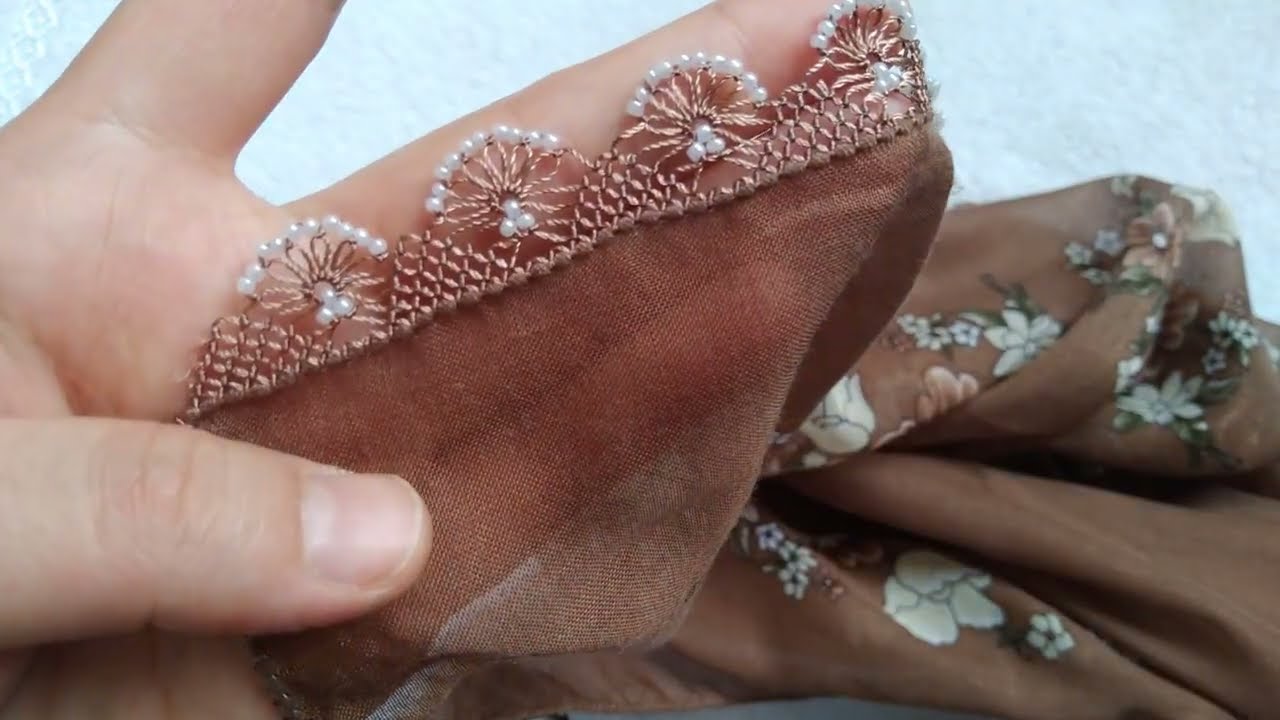 KENARI CICEKLI YAZMAYA SIRALI BONCUK MODEL 👌👌