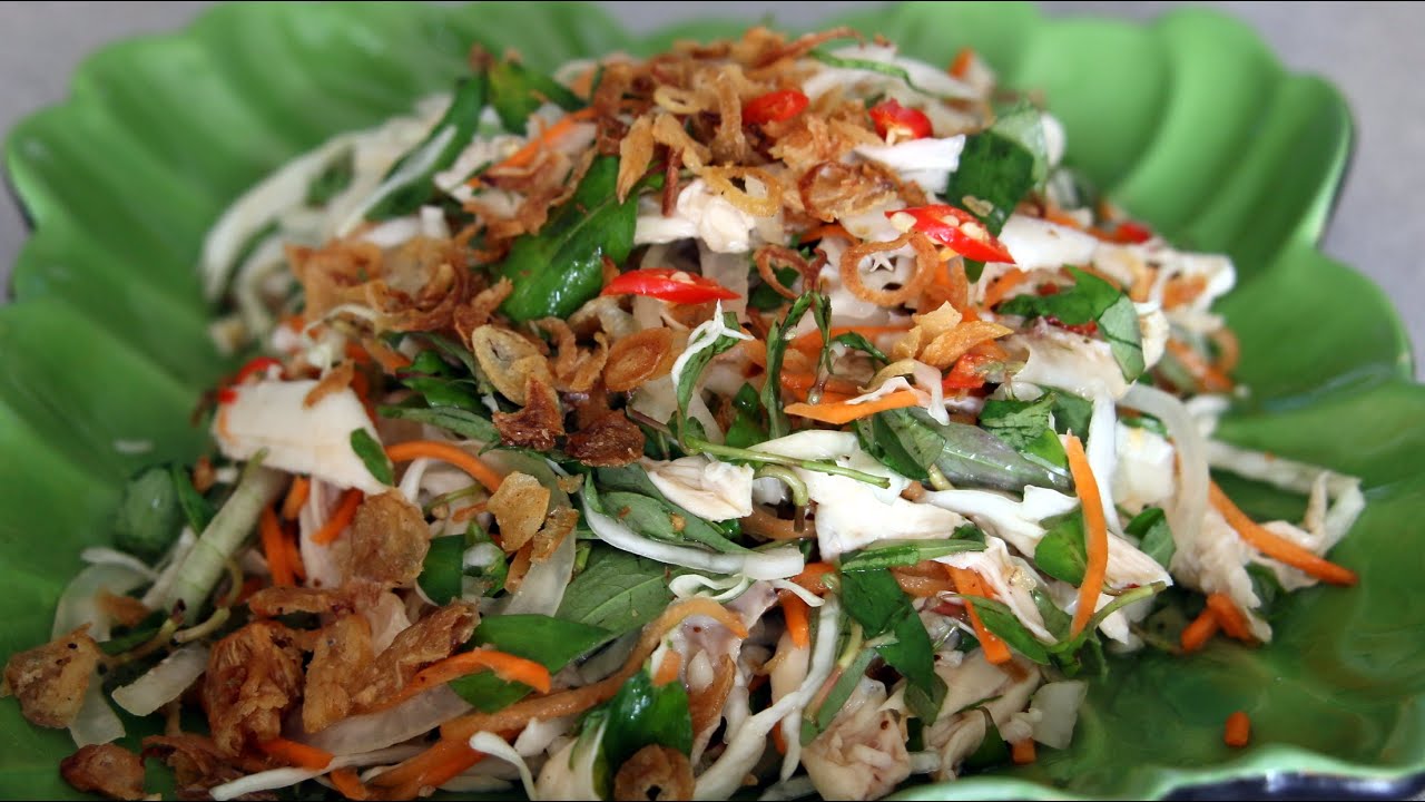 CHICKEN SALAD - GOI GA BAP CAI | Helen's Recipes