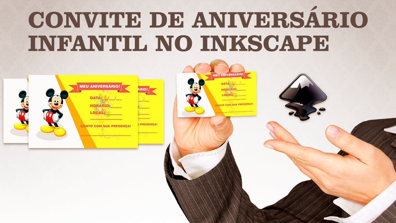 CRIANDO CONVITE DE ANIVERSÁRIO INFANTIL NO INKSCAPE