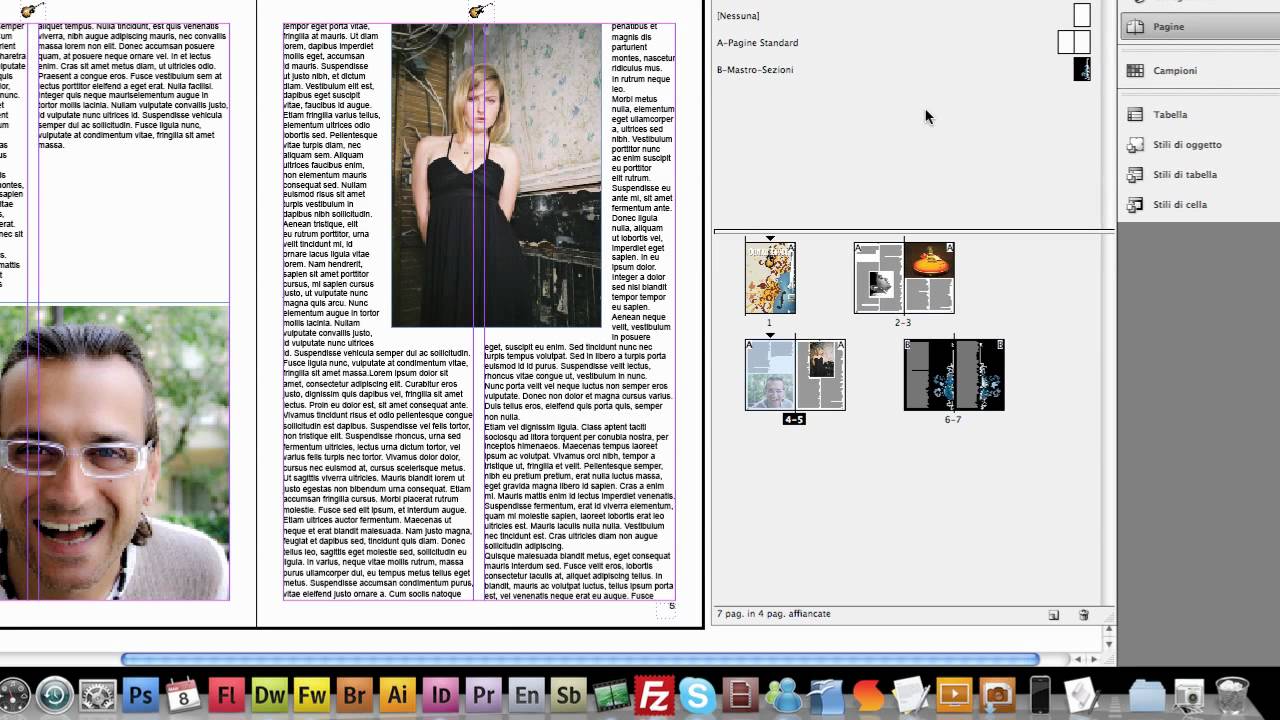 InDesign CS4 - Le pagine Mastro derivate