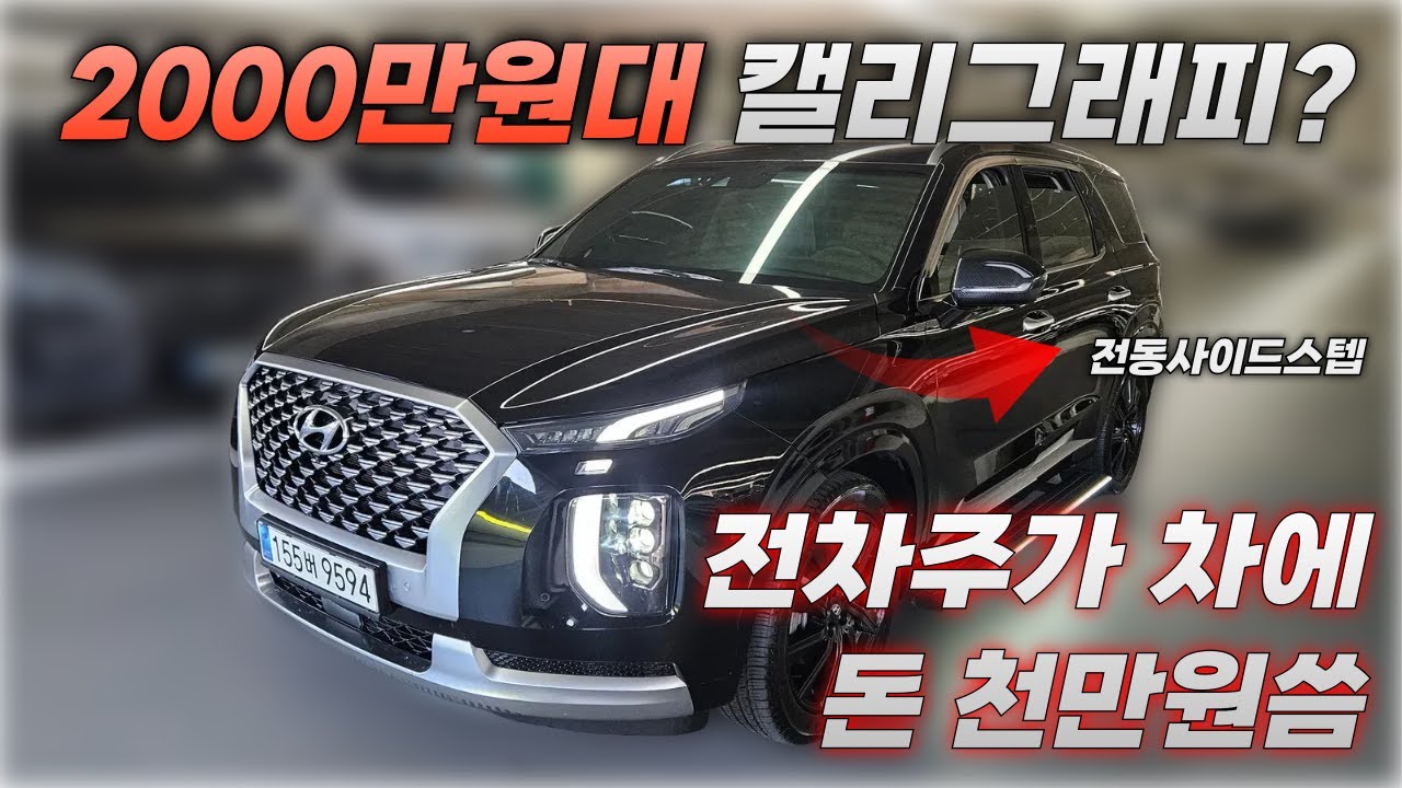 2천만원대 팰리세이드 캘리그래피요? 거기다가 전차주가 돈을 천만원을 썼다고요?