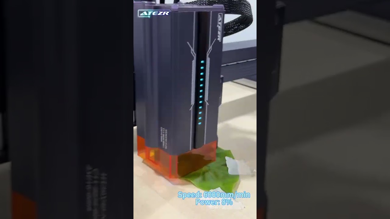 Creating Stunning Results on a Heart-Shaped Leaf with ATEZR L2 36W Laser Engraving Machine