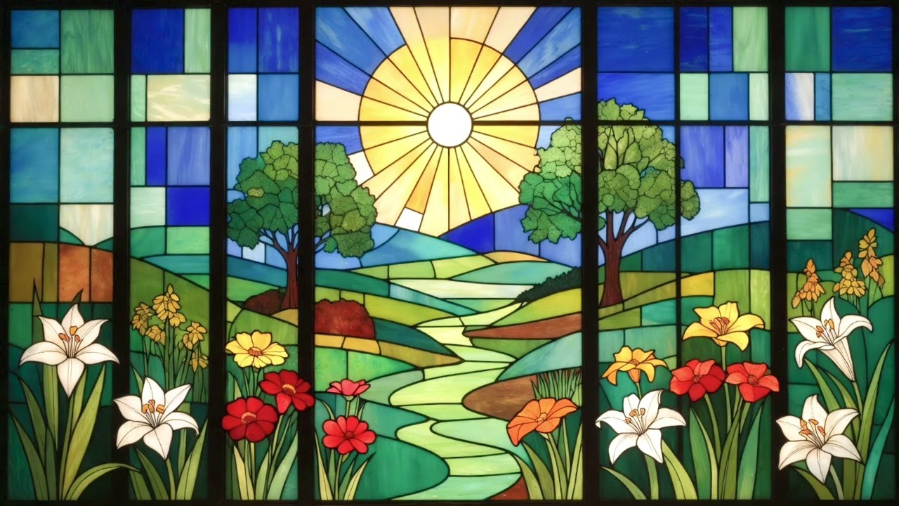 Stained Glass | TV Art | Screensaver | No Sound
