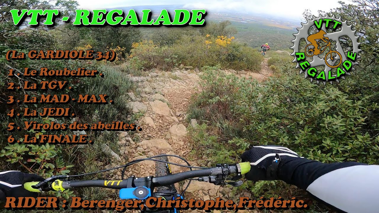 VTT-REGALADE à la découverte de nouvelles traces dans la gardiole le (12/11/2023)...