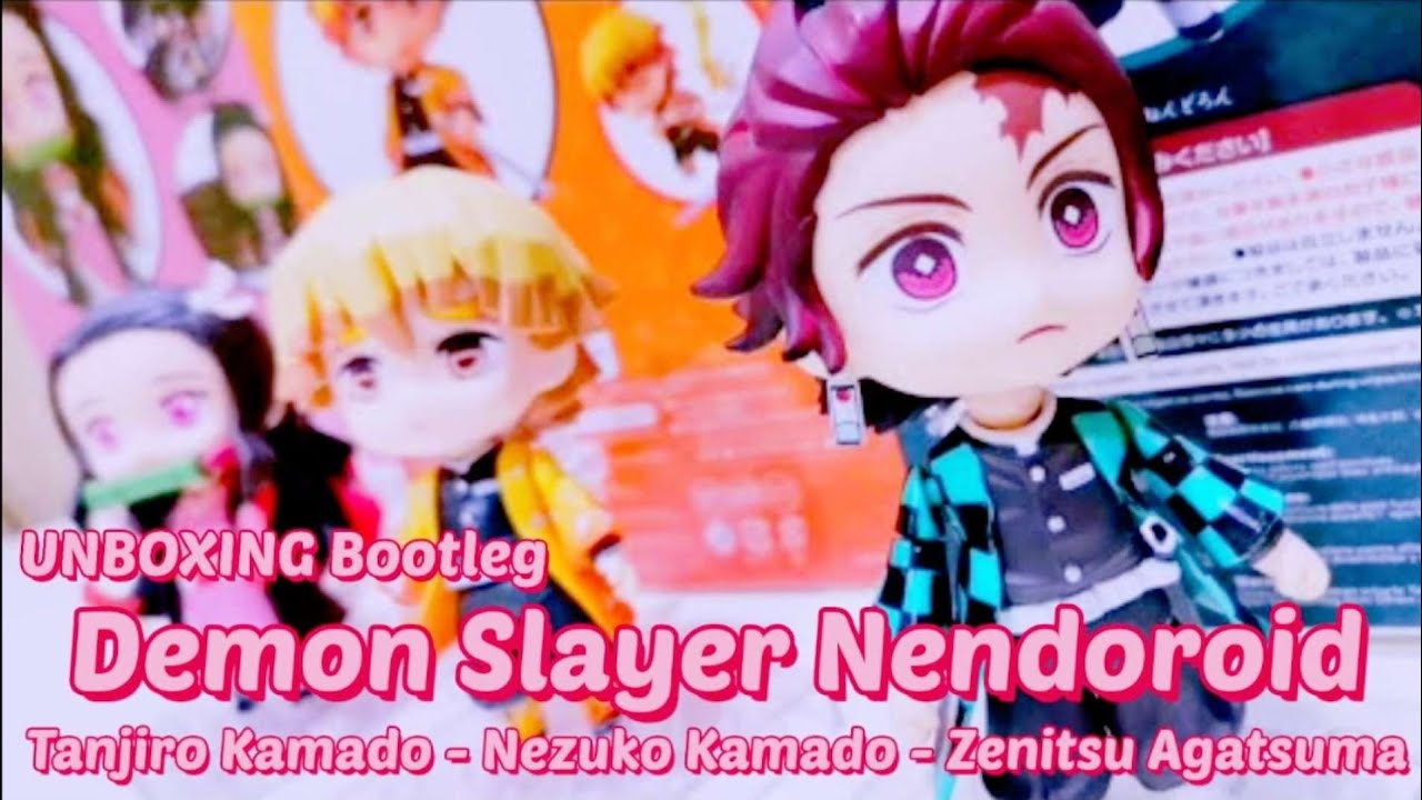 UNBOXING Demon Slayer Fake Nendoroid (Tanjiro Kamado, Nezuko Kamado, Zenitsu Agatsuma) Bootleg