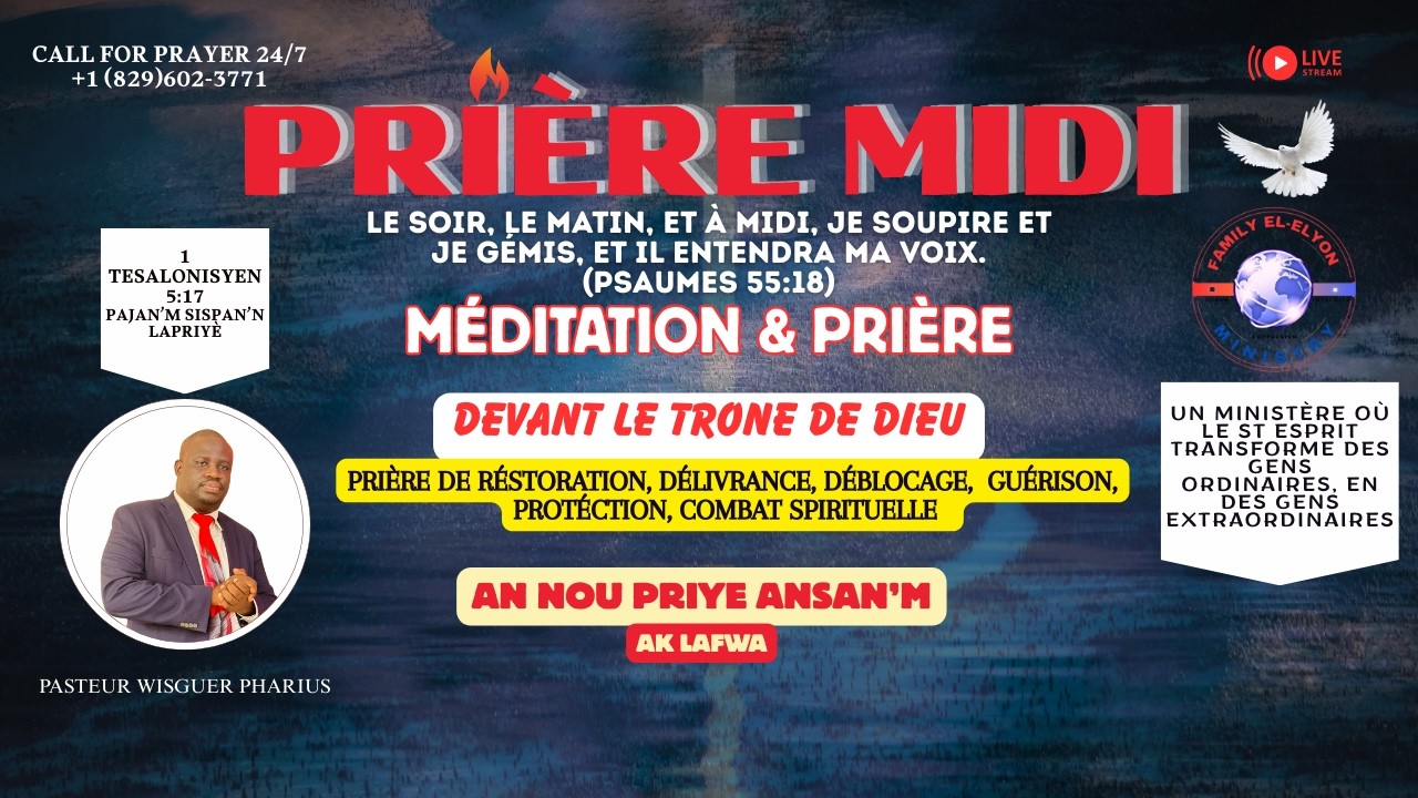 PRIYÈ MIDI |SEZON PA'W LA GEN POU LI RIVE | PASTEUR WISGUER PHARIUS | ABÒNE - LIKE - PATAJE