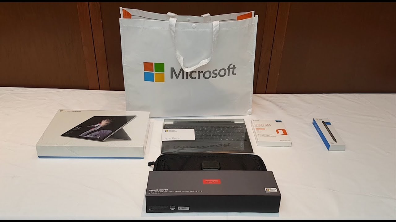 Microsoft Surface Pro (2017), Accessories Bundle, and Extras Unboxing