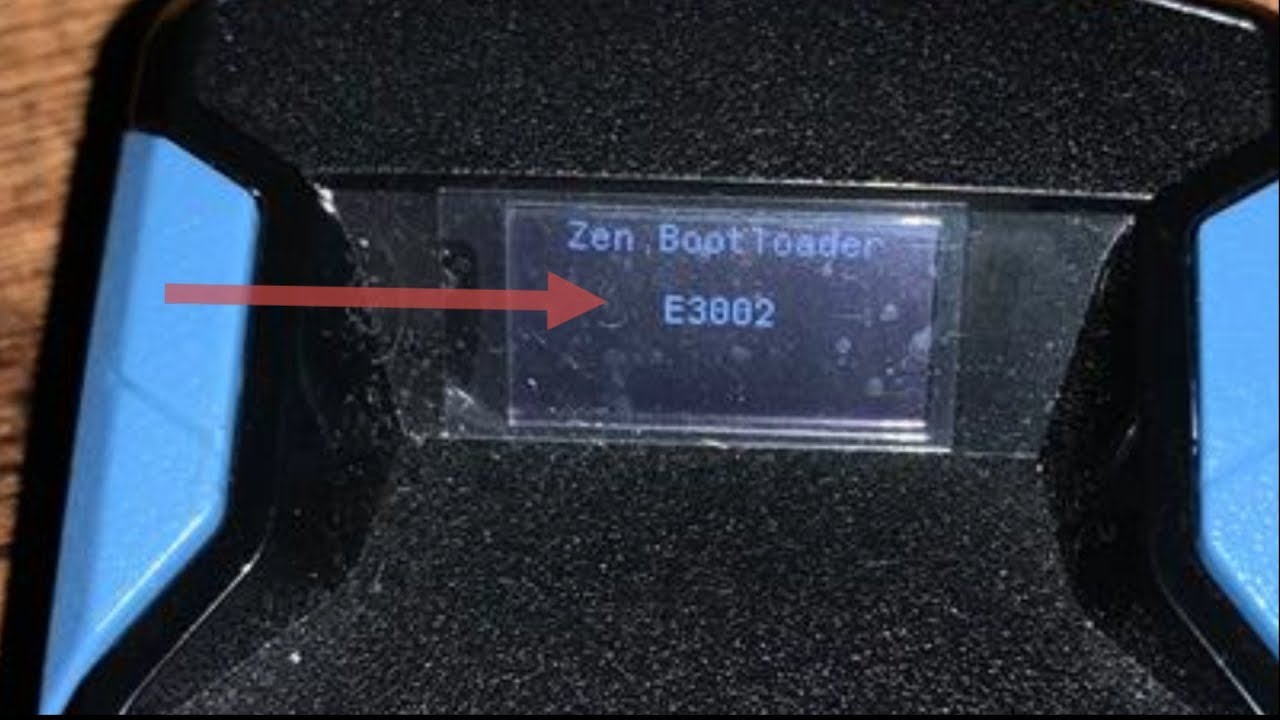 Fehlerbehebung für Cronus Zen E3002 Bootloader Code Fehler E3002