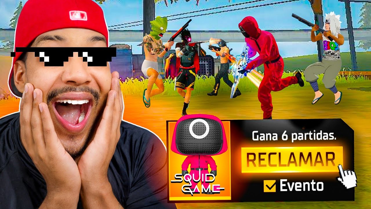 ME CONVERTÍ en UN GUARDIA del JUEGO DEL CALAMAR y ELIMINE a TODOS en FREE FIRE 😱