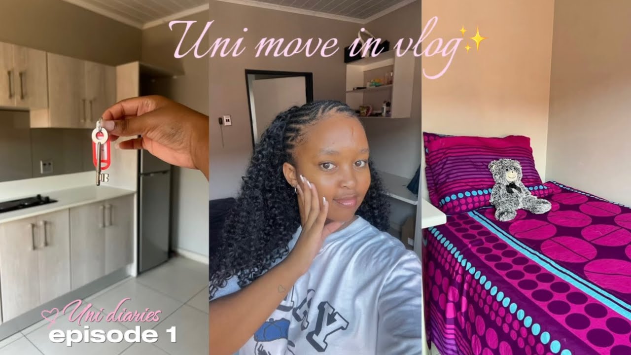 Moving Into University Vlog : Travel,Off campus res, unpacking. NWU student! 