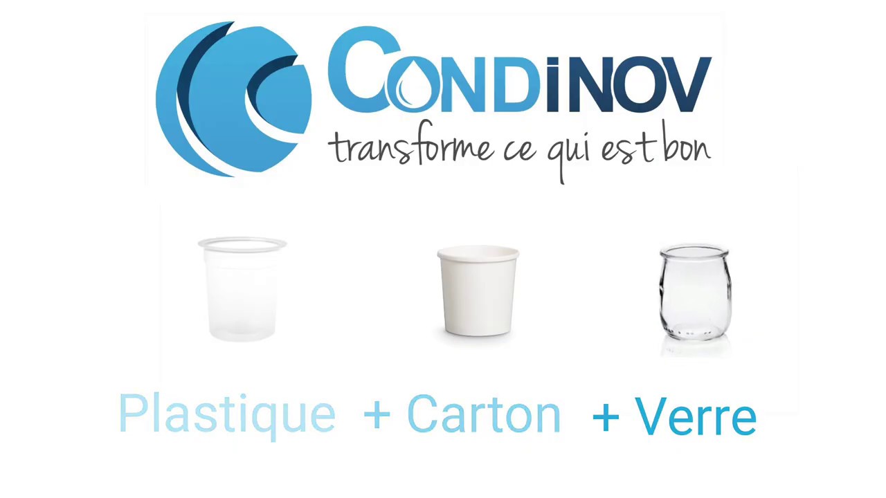 Conditionneuse &agrave; yaourts pour pots en plastique, en carton et en verre