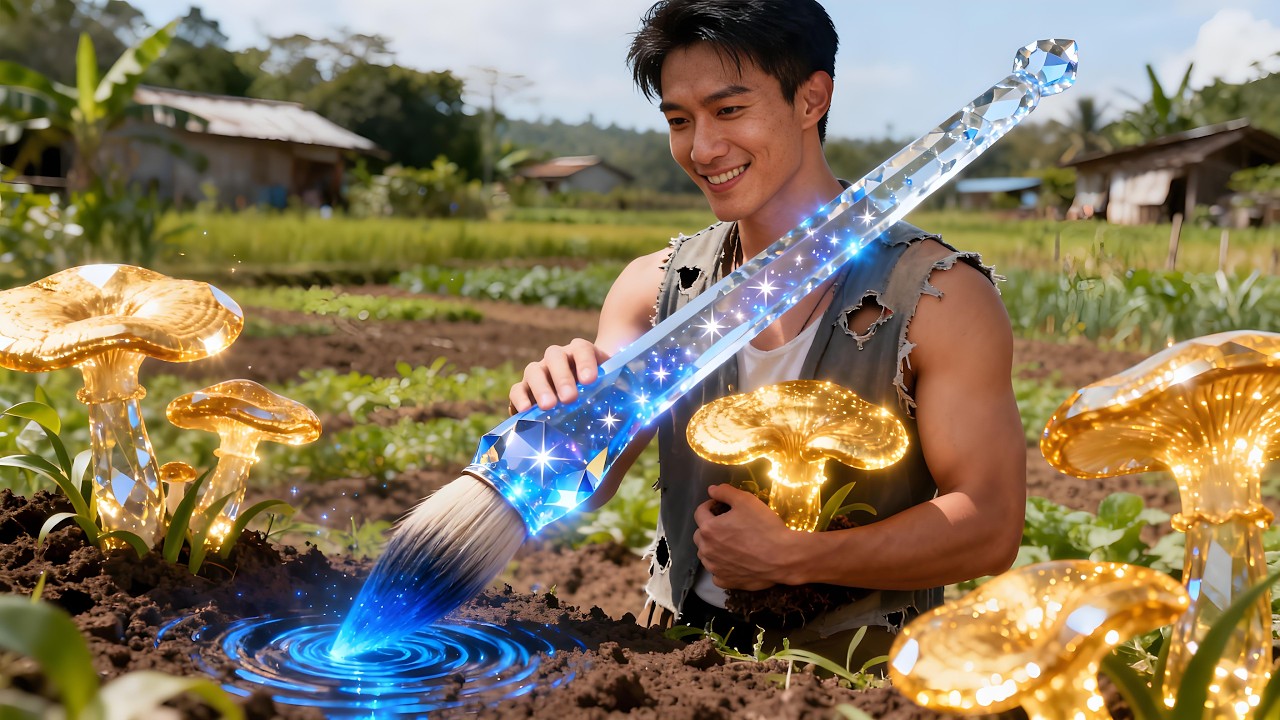 【新劇完結】🔥神奇畫筆竟能畫出百年靈芝？我用祖傳星辰筆種田致富