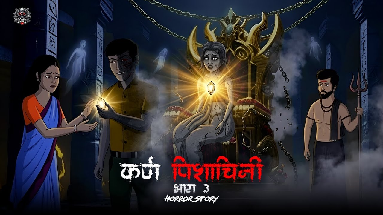 Karna Pishachini 3 | कर्ण पिशाचिनी | Horror Story | Scary Skull | Horror Animated Story