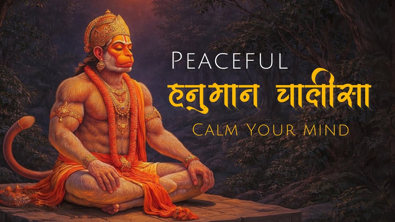 Peaceful Hanuman Chalisa | Deep Calm Chant for Meditation, Protection & Positive Energy #hanuman 