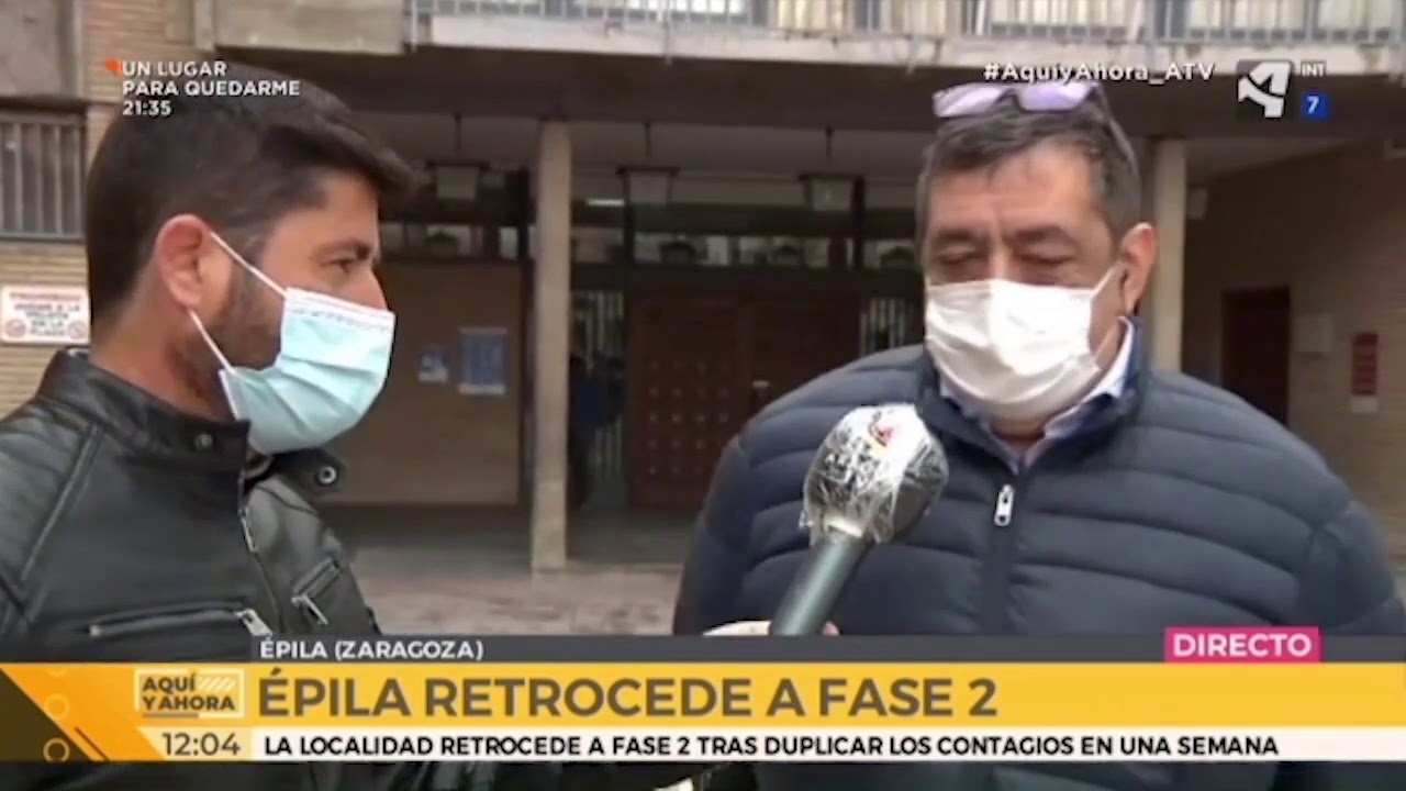 El Alcalde Épila nos cuenta el retroceso del pueblo a Fase 2