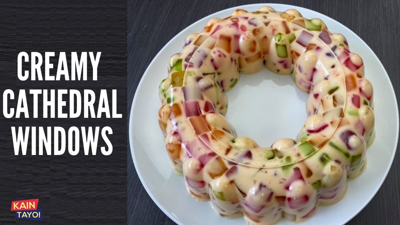 CATHEDRAL WINDOWS DESSERT / Broken Jellies / Desserts / #shorts
