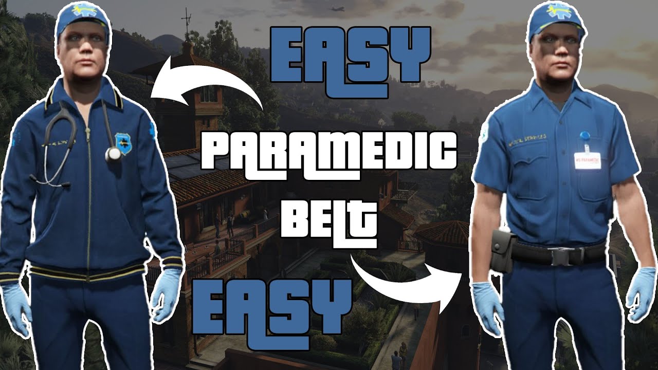 Get yout Roleplay Paramedic outfit with belt without losing any outfit (EASY)
