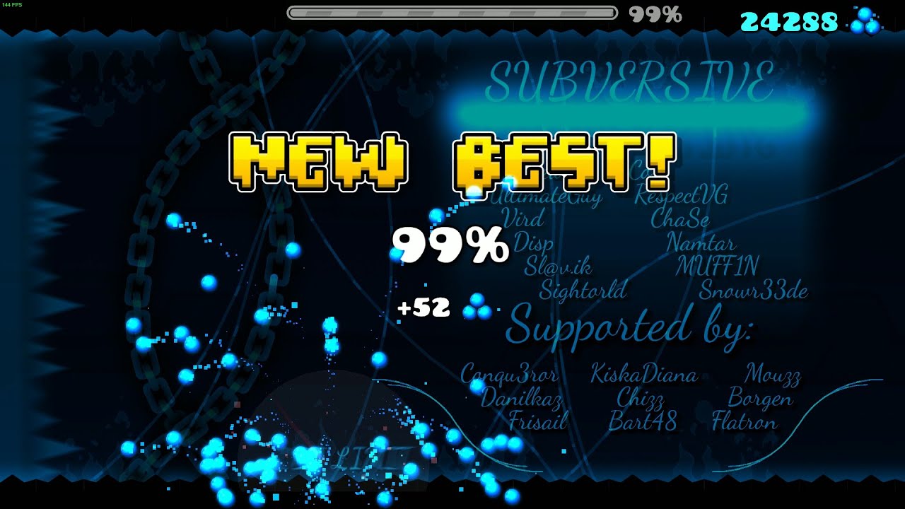 Subversive 99% - Geometry Dash [144hz]