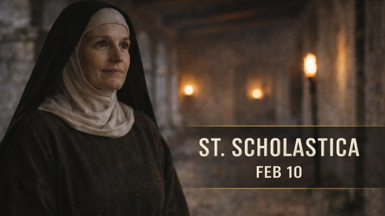 St. Scholastica (Feb 10) | The Prayer That Stopped a Storm