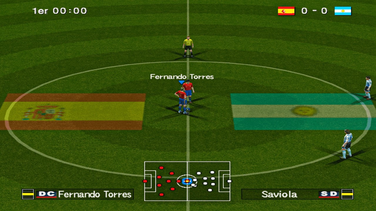 PES 2006 - ESPAÑA VS ARGENTINA - PS2 PCSX2 Gameplay (2K60FPS)