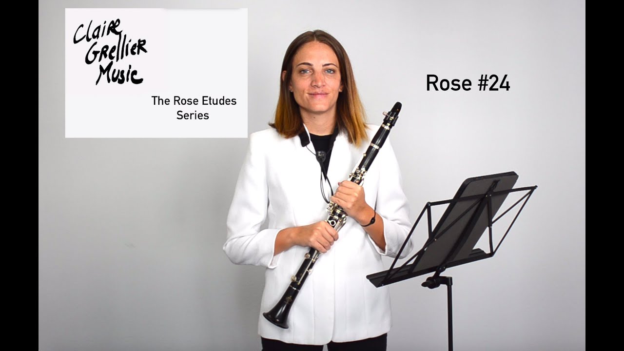 32 Rose Etude No.24 for clarinet  -  The Rose Etudes Series by Claire Grellier