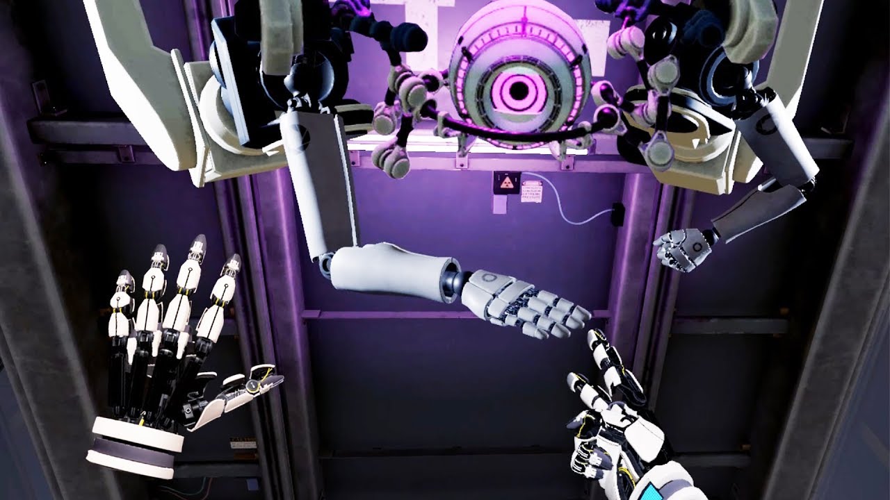I Got New Hands and Fought a Robot in Rock, Paper, Scissors in Aperture Hand Lab VR!