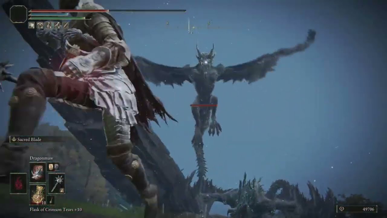 Using friendly fire to fight two Moonlight Altar dragons at once