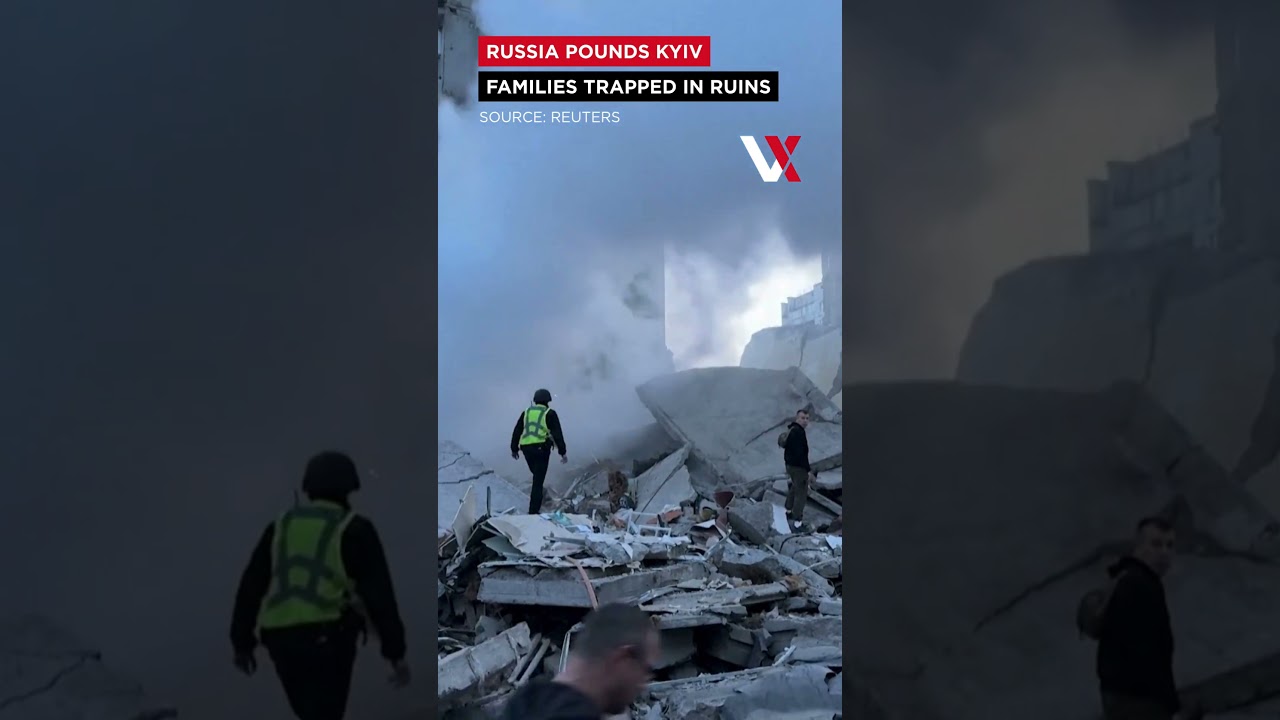 Deadly Dawn In Kyiv- Drones & Missiles Strike, Building Reduced To Rubble | VERTEX