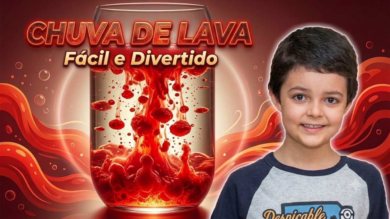 Chuva de Lava! Uma erupção vulcânica no copo