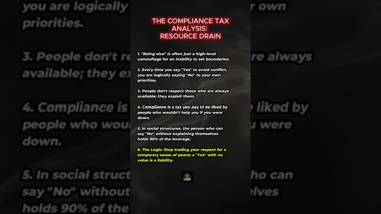 Psychology says: Stop being the "Nice Person" 🧠 