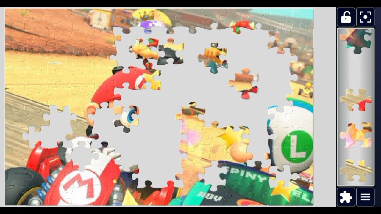 Mario kart car  racing 🏎️🏎️#Carton jigsaw puzzle 🧩💕🧩😍❤️//