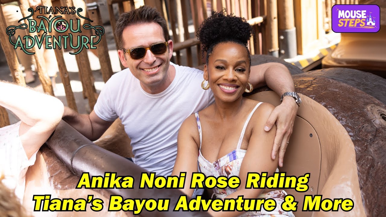 Anika Noni Rose (Princess Tiana) Rides Tiana's Bayou Adventure, & Interviews Including Jenifer Lewis