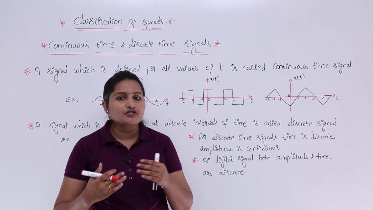 Continuous Time & Discrete Time Signals