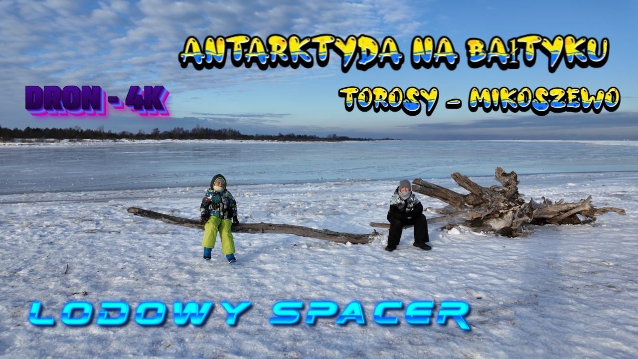 🇵🇱 Lodowy spacer po Bałtyku 🌊 Mikoszewo czy Antarktyda?🌨️ #bałtyk #torosy #mikoszewo #antarktyda