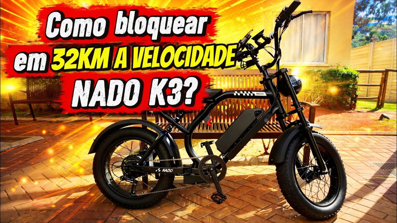 🚲 NADO K3 – MANUTENÇÃO + BLOQUEIO DE VELOCIDADE 🚀
