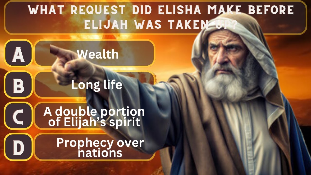 🔥 Bible Quiz on Prophet Elijah | Test Your Knowledge of God’s Fiery Prophet!