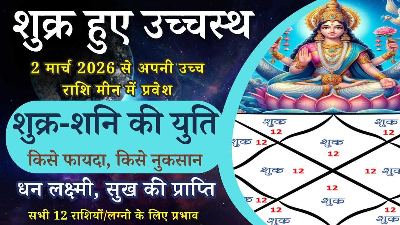शुक्र का अपनी उच्च राशि में प्रवेश | शुक्र-शनि होंगे साथ | धन लक्ष्मी, सुख प्राप्ति का योग #shukra