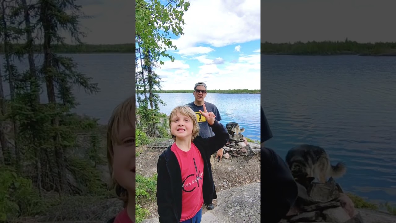 Our first camping canoe trip of the summer on Tibbit Lake