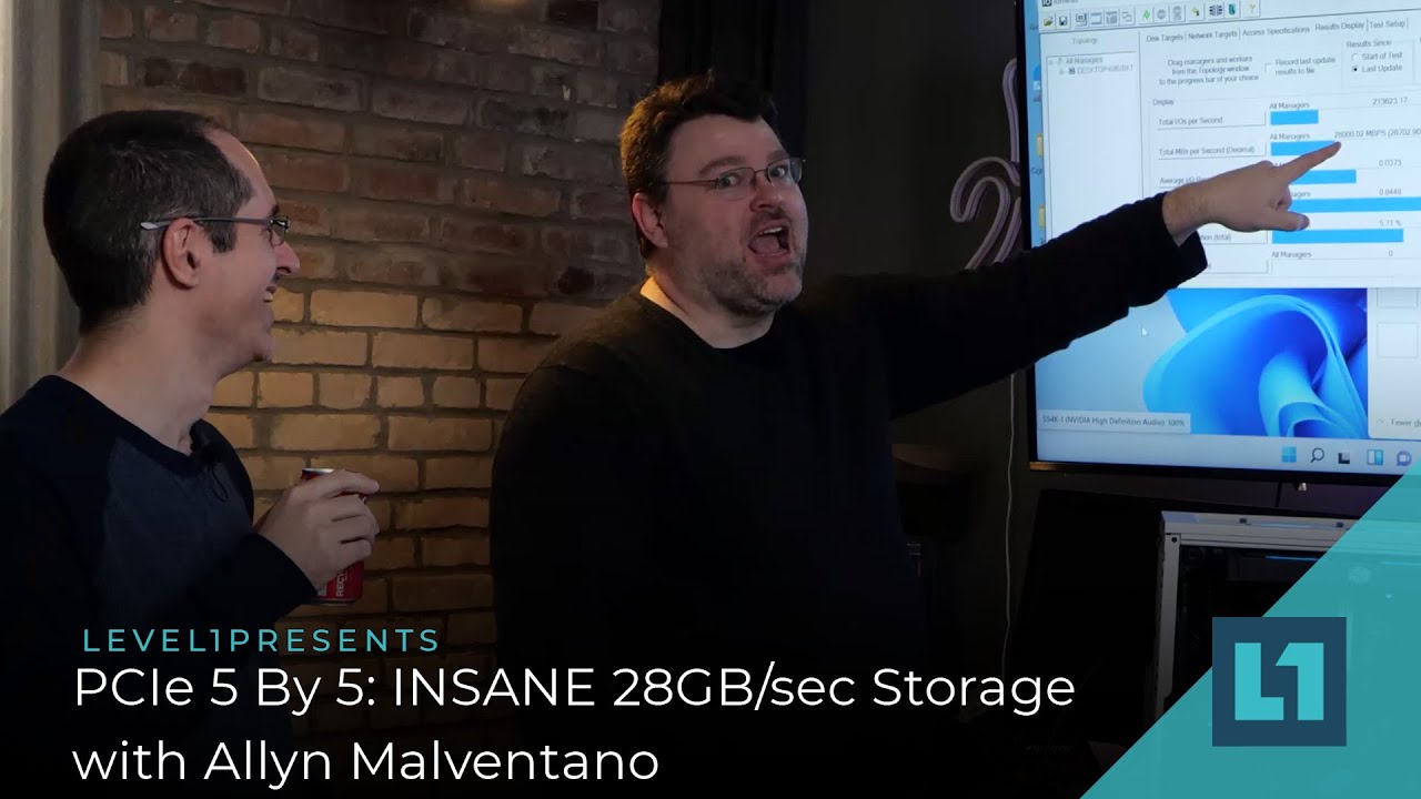PCIe 5 By 5: INSANE 28GB/sec Storage with Allyn Malventano